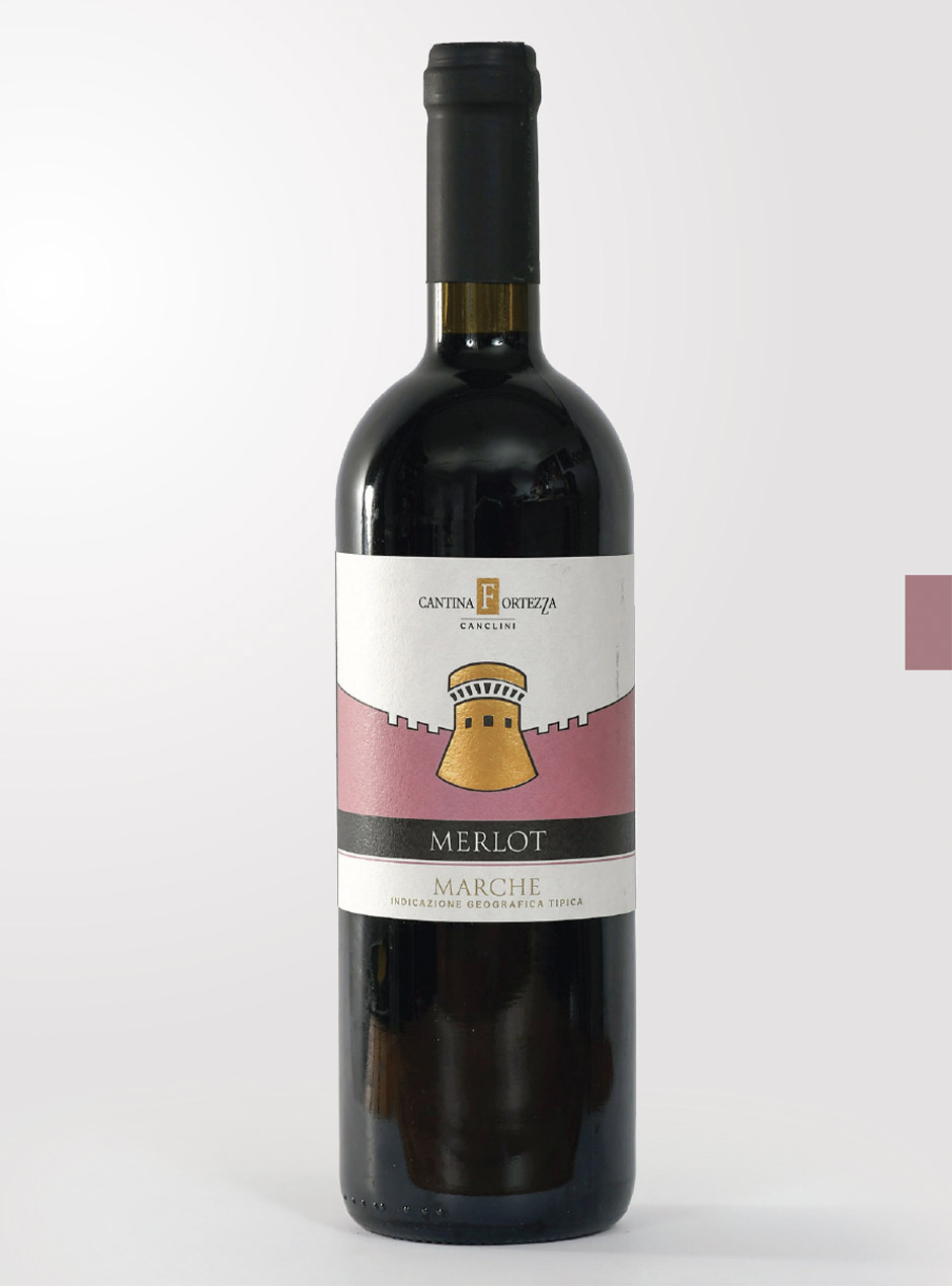 Bottiglia di Merlot Marche IGT Cantina Fortezza Marche