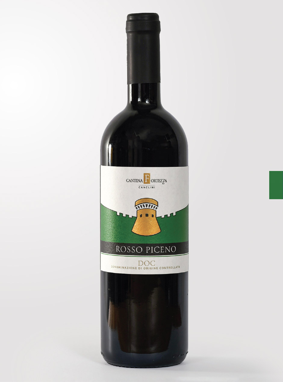 Bottiglia di Rosso Piceno DOC Cantina Fortezza Marche