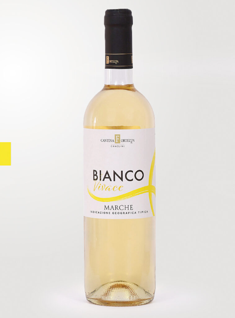 Bottiglia di Bianco Vivace Marche IGT Cantina Fortezza Marche